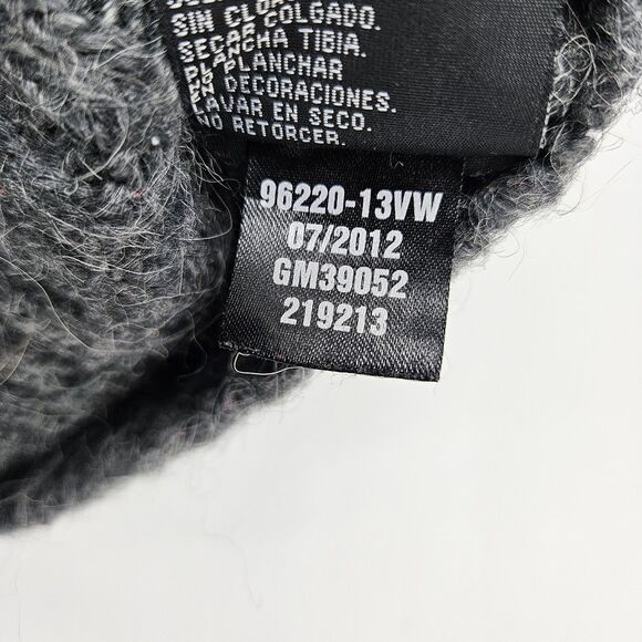 Harley Davidson Sweater Womens 1W Logo Alpaca Wool Blend Zip Gray Cowl Neck - Picture 4 of 11